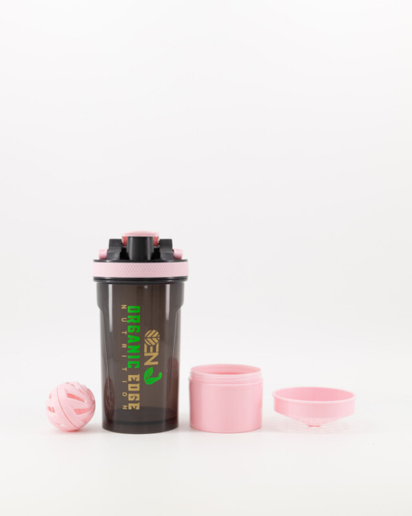 Protein Shaker Pink in UAE - Rounded Base | Organic Edge Nutrition